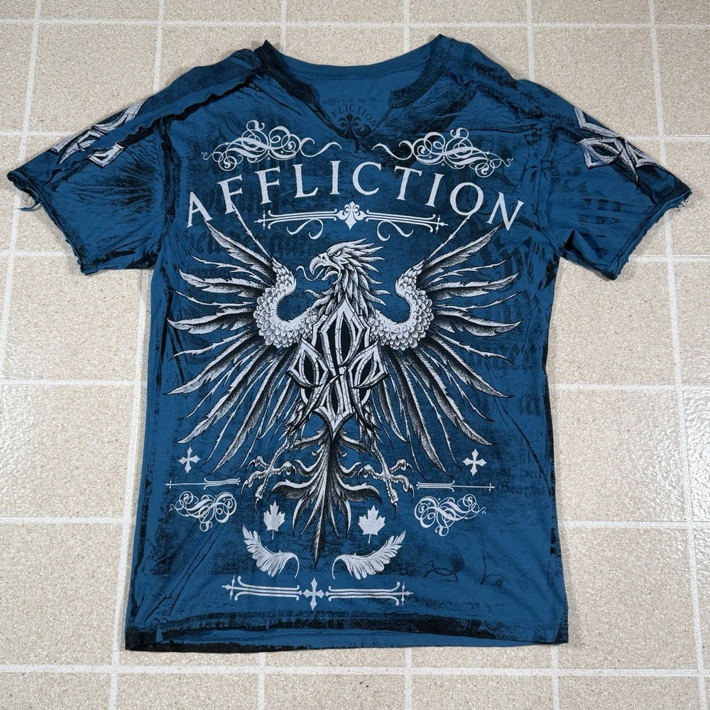 Vintage AFFLICTION Signature Series George St Pierre Rush Sz Small US MADE MMA